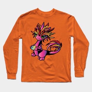 Сute Сolored Dragon Long Sleeve T-Shirt